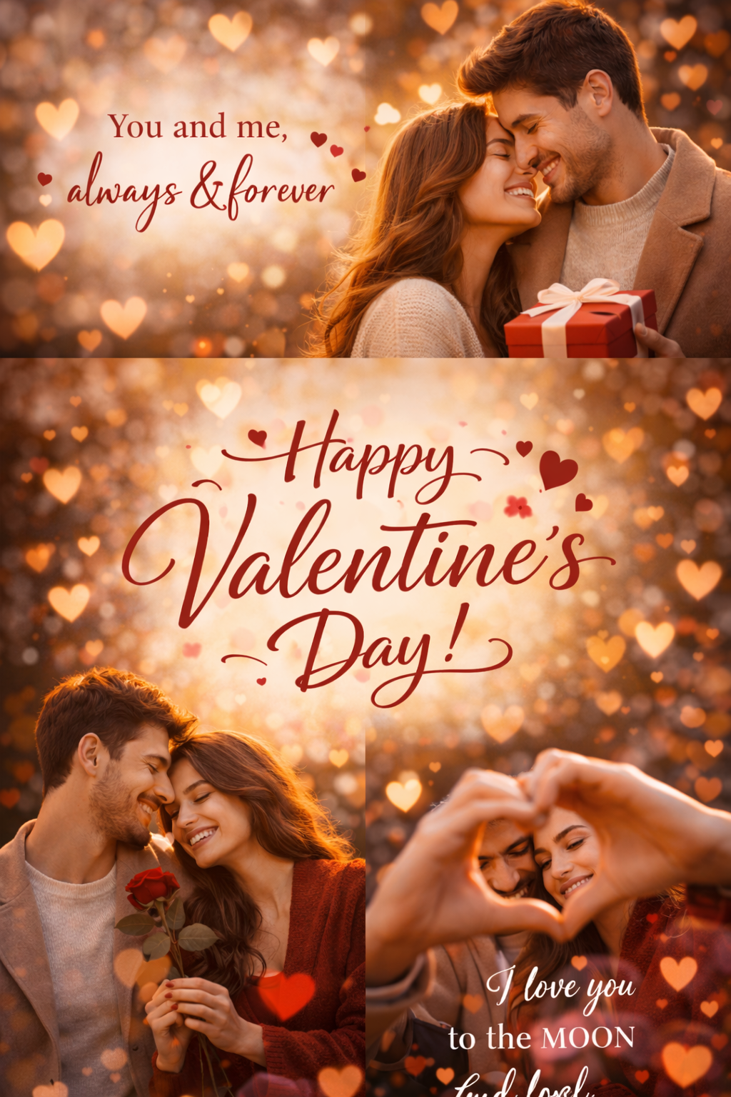 Valentines Day with pictures for romantic greeting